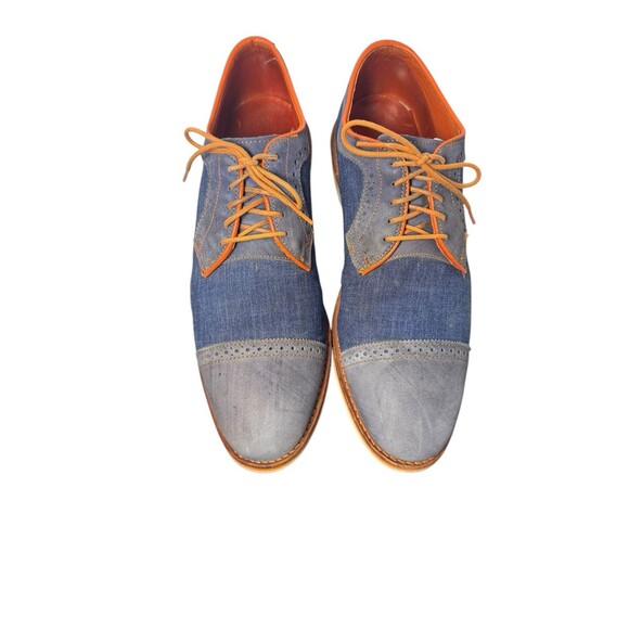 Allen Edmonds Baton Rouge Blue And Denim Cap Toe Dress Shoes 3711 US 12 B main image 14